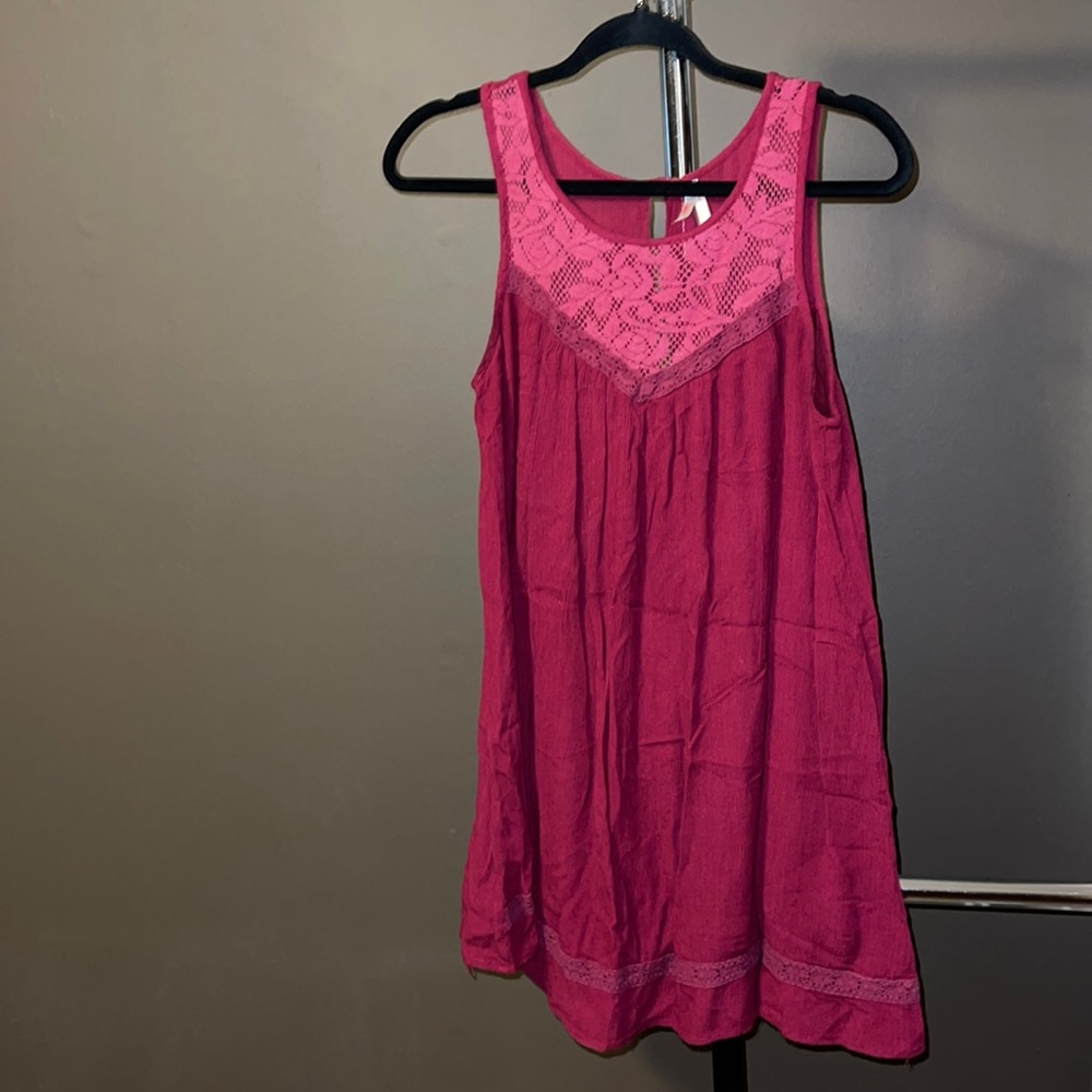 True Destiny Sleeveless Tunic Burgandy
